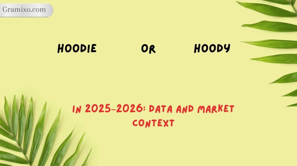 Hoodie or Hoody in 2025–2026: Data and Market Context