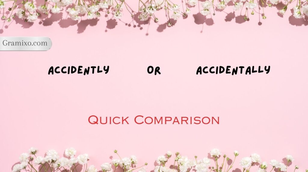 Accidently or Accidentally