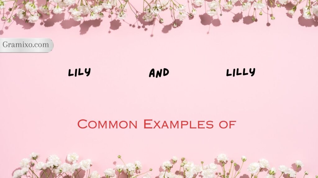 Lily and Lilly