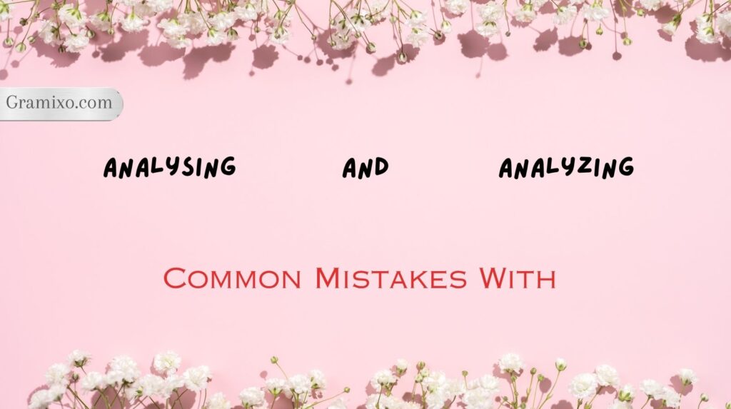 Analysing and Analyzing
