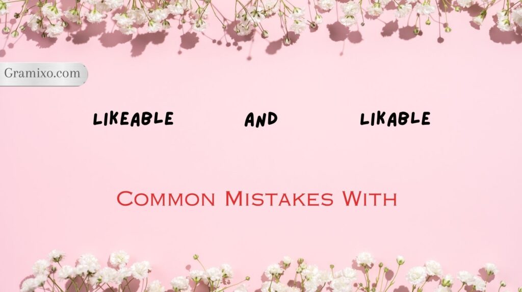 Likeable and Likable