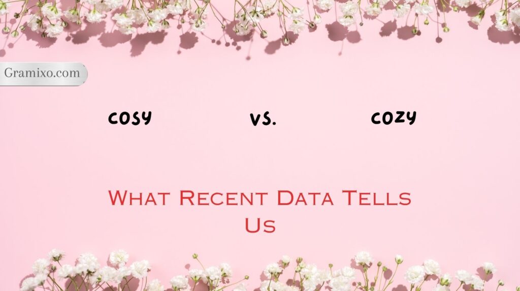 Cosy vs. Cozy: What Recent Data Tells Us