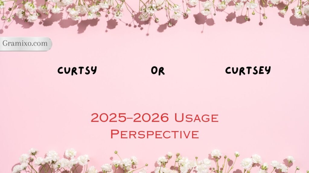 Curtsy or Curtsey