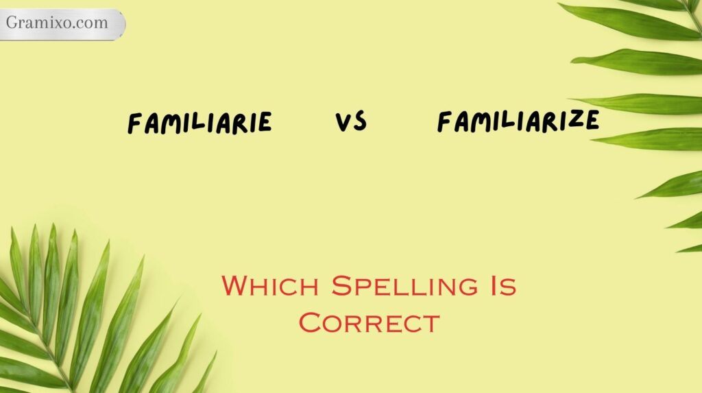 Familiarise vs Familiarize: Which Spelling Is Correct?
