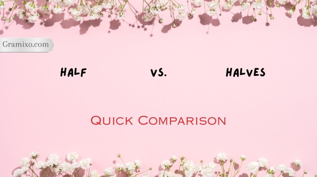 Half vs. Halves