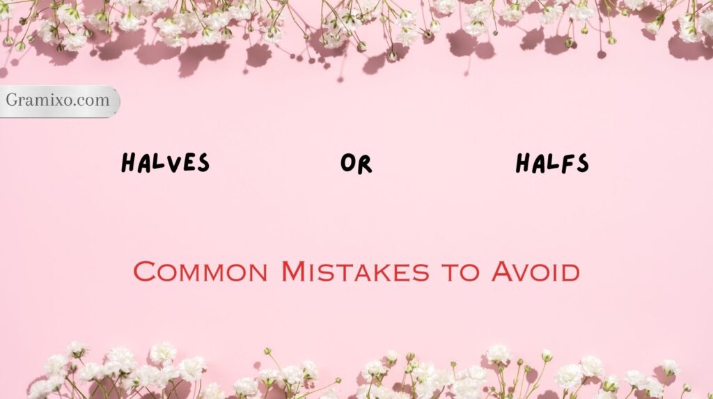 Halves or Halfs