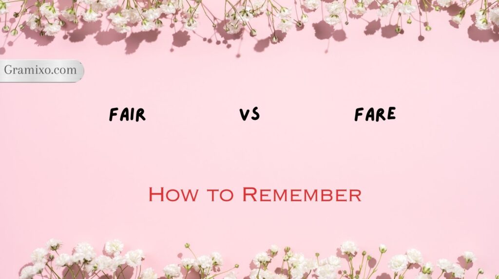 Fair vs Fare