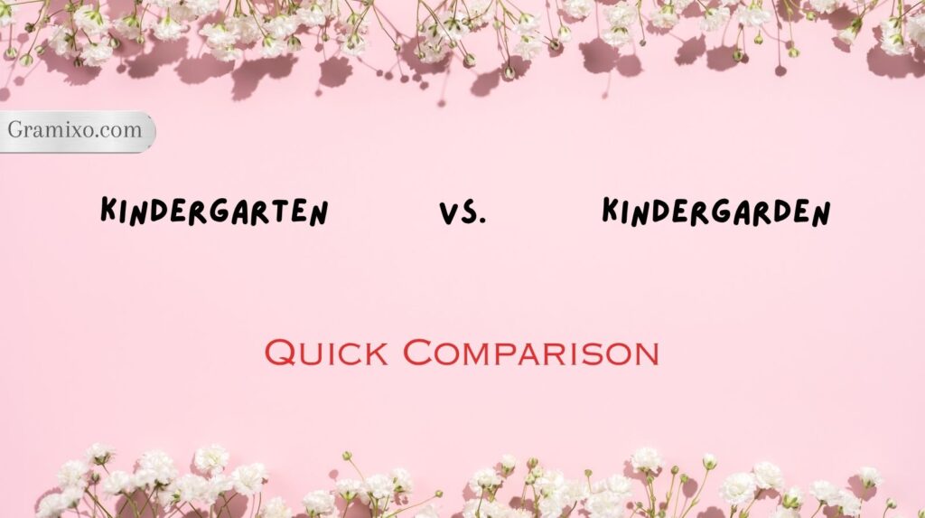Kindergarten vs. Kindergarden
