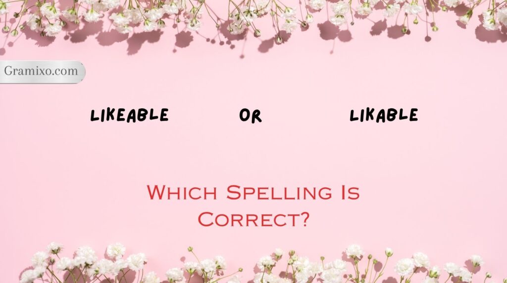 Likeable or Likable