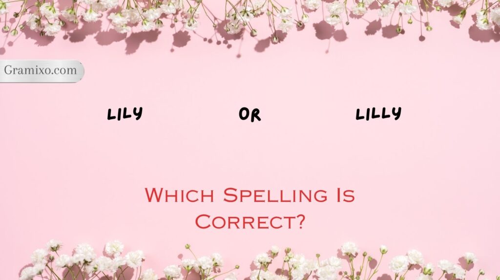 Lily or Lilly