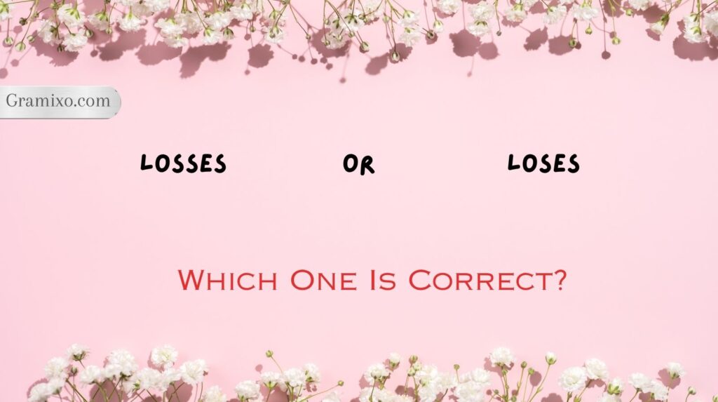 Losses or Loses