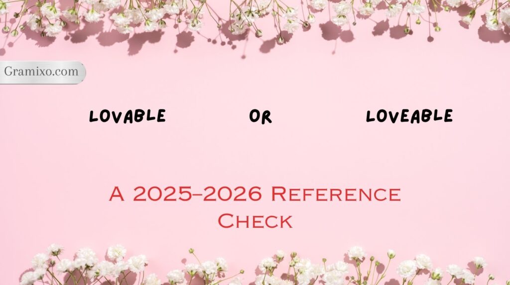 Lovable or Loveable