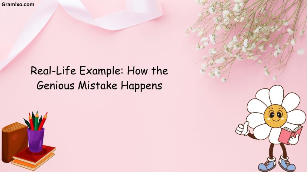 Real-Life Example: How the Genious Mistake Happens