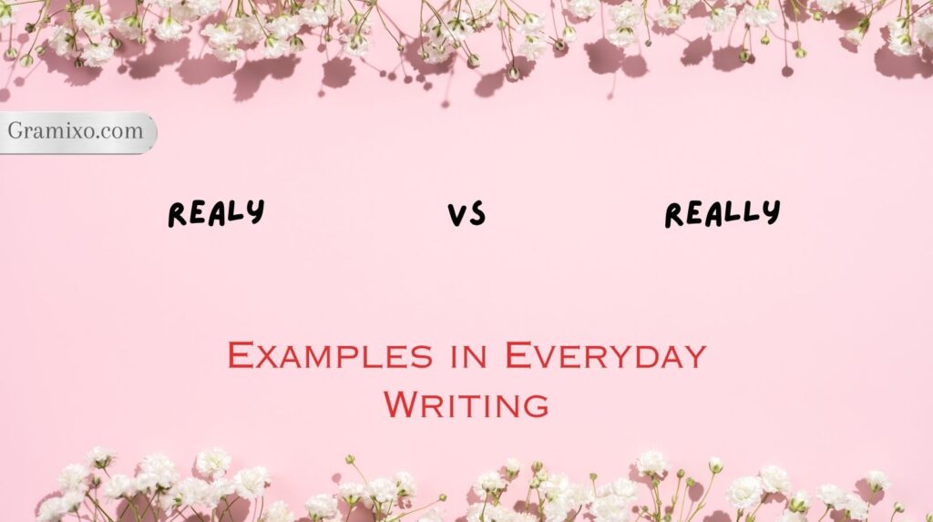 Realy vs Really