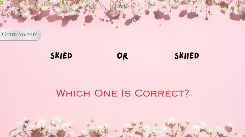 Skied or Skiied