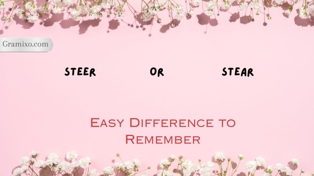 Steer or Stear