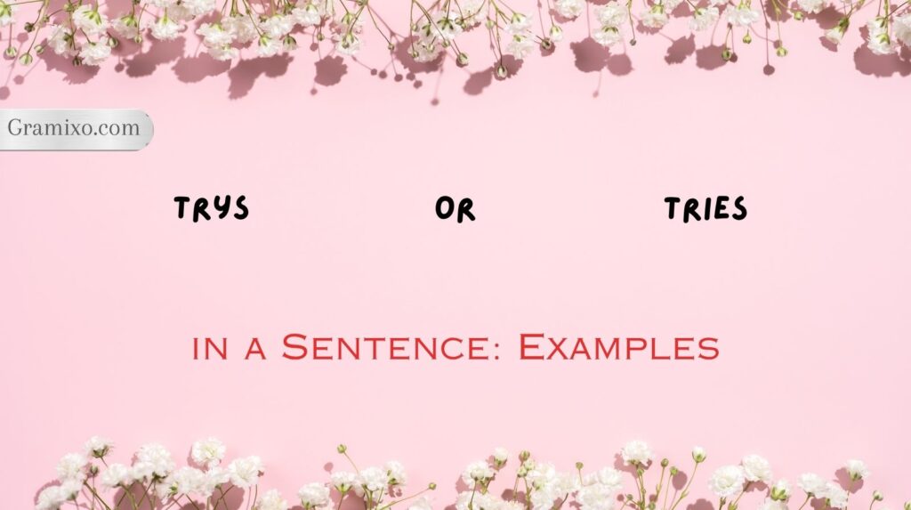 Trys or Tries