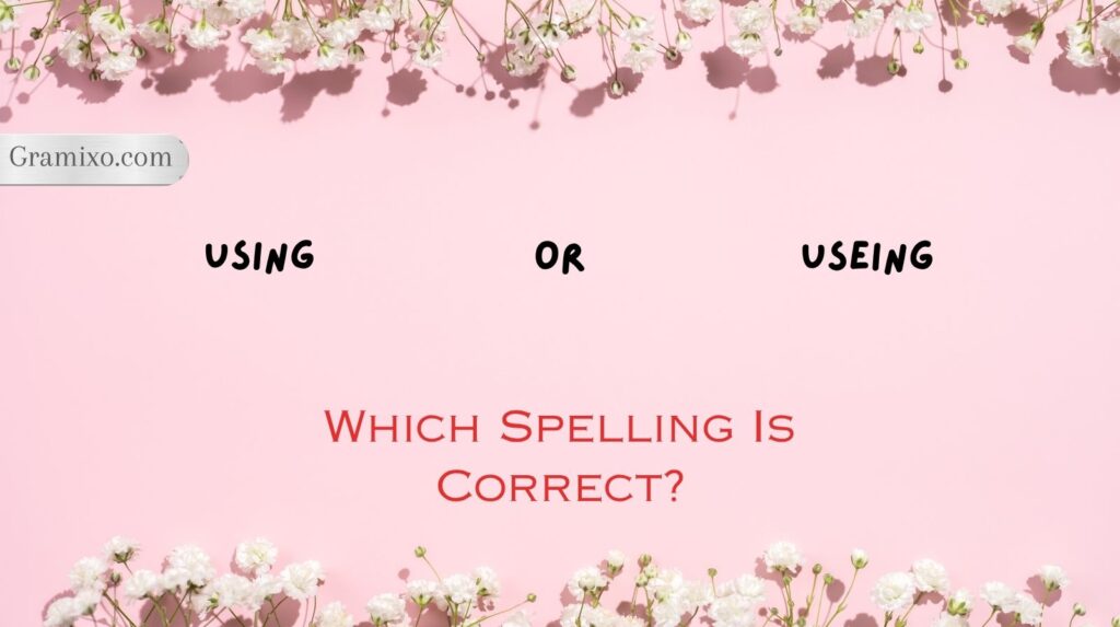 Using or Useing