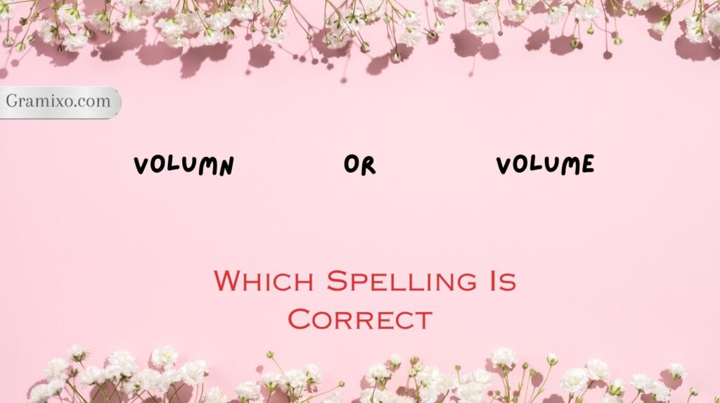 Volumn or Volume
