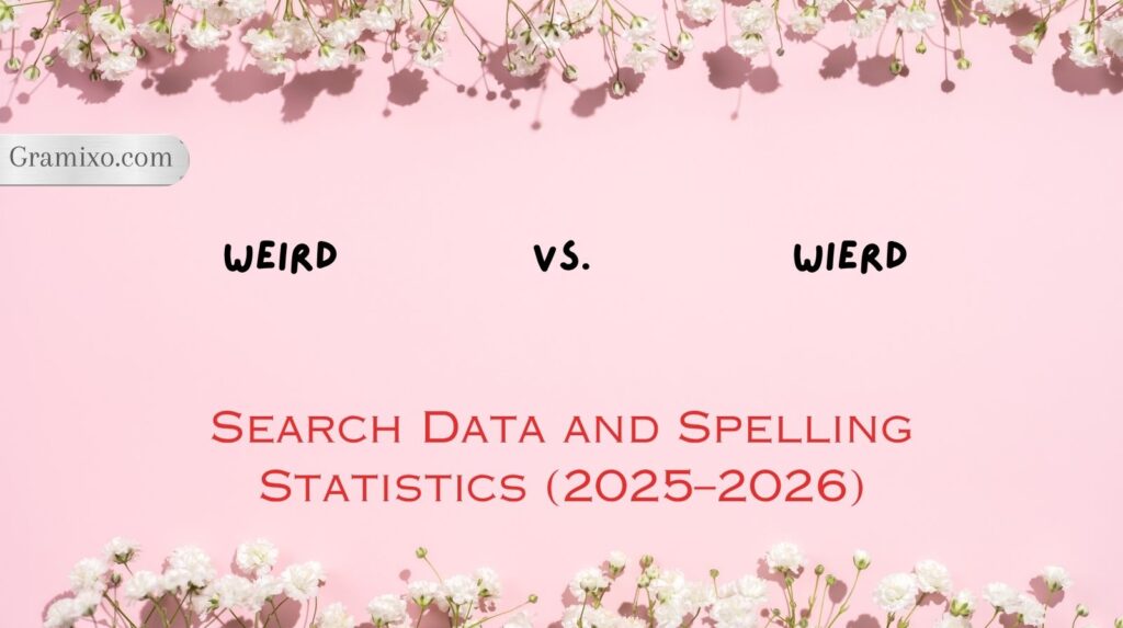 Weird vs. Wierd