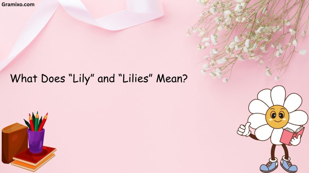 Lilies or Lillies