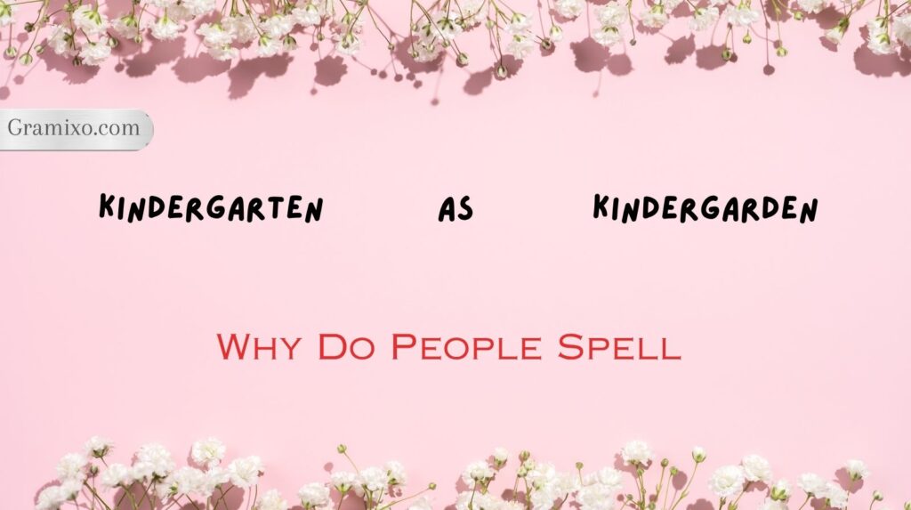 Kindergarten as Kindergarden