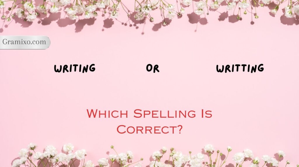 Writing or Writting