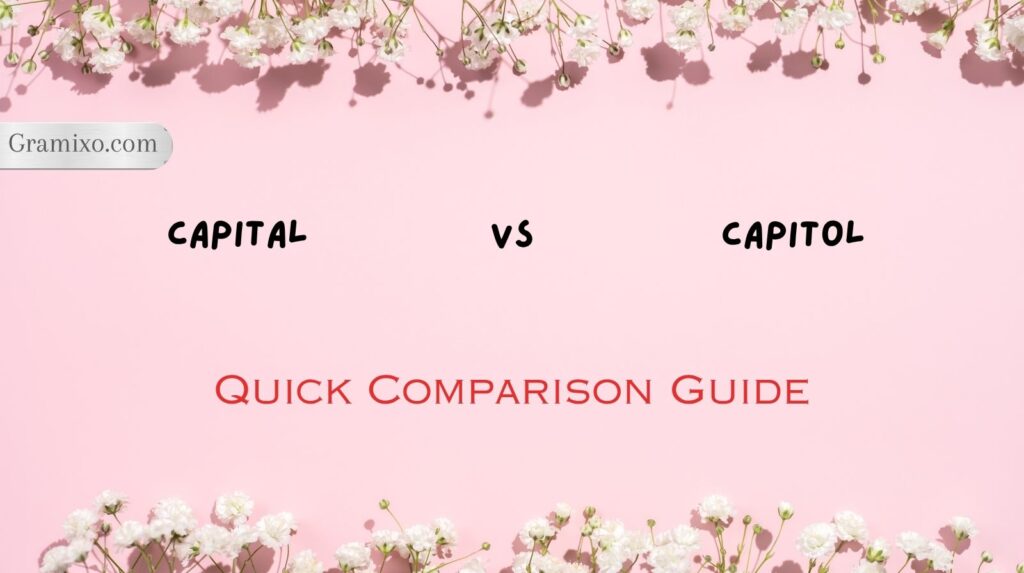 Capital vs Capitol