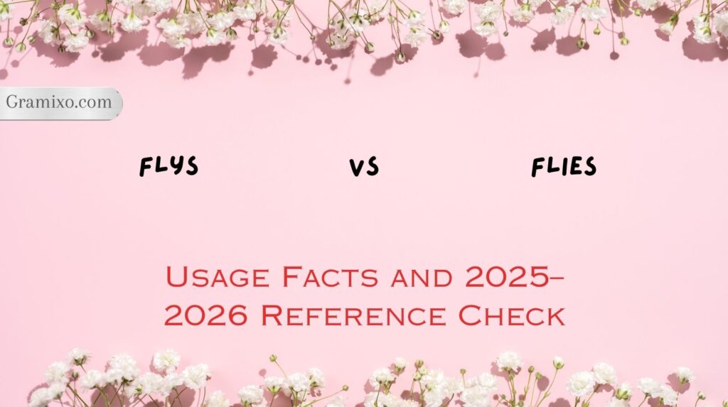 Flys vs Flies